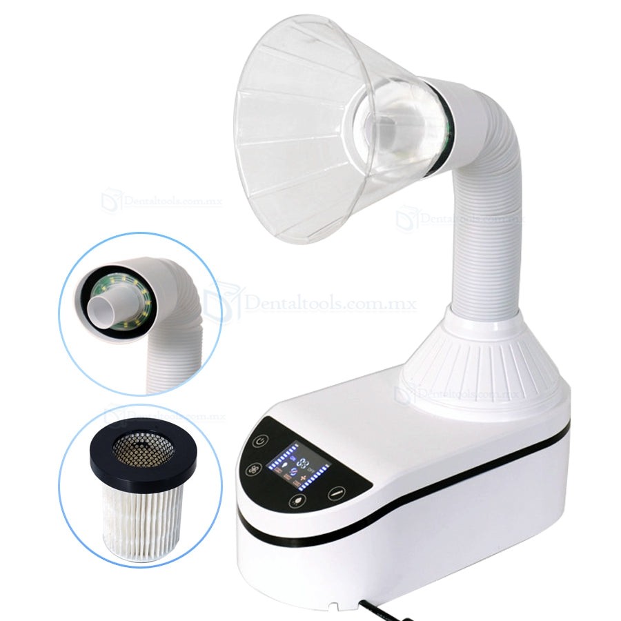Colector de polvo para laboratorio dental de 230W con luz LED
